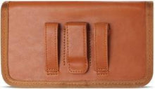Load image into Gallery viewer, Golden Sheeps Pouch Compatible for Iphone 8 / 7 / 6S / 6 XXL Size Leather Belt Clip Pouch Cover Holster(Phone with with Bulky Case or Extended Battery case)-Brown