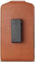 Load image into Gallery viewer, Golden Sheeps Compatible With Samsung J7 2018 J7V/ Sky Pro/ Perx/Prime XXL Size Vertical Leather Belt Clip Holster Pouch Cover (Fits Phone with OTTER BOX Defender/ Extended Battery or Thick Case on)-BROWN