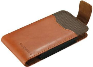 Golden Sheeps Compatible With Samsung J7 2018 J7V/ Sky Pro/ Perx/Prime XXL Size Vertical Leather Belt Clip Holster Pouch Cover (Fits Phone with OTTER BOX Defender/ Extended Battery or Thick Case on)-BROWN