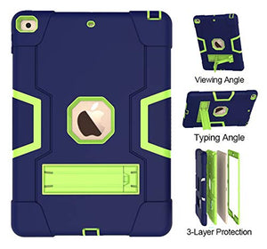 Golden Sheeps Compatible for iPad 7th Generation/iPad 10.2 Inch 2019 Impact Hybrid Drop Proof Armor Defender Full-Body Protection Case Convertible Built in Stand