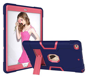 Golden Sheeps Compatible for iPad 7th Generation/iPad 10.2 Inch 2019 Impact Hybrid Drop Proof Armor Defender Full-Body Protection Case Convertible Built in Stand