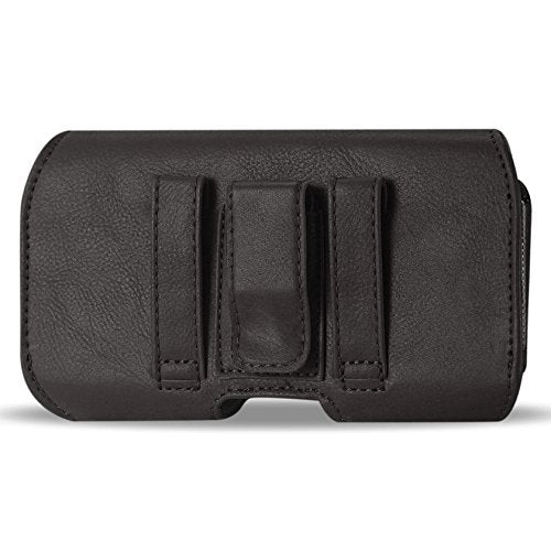 Golden Sheeps Pouch Compatible for Samsung S10 Plus/5G ,Note 9/8/5/4,S9 Plus, S8 Plus XXL Size Leather Belt Clip Pouch Cover Holster(Phone with with Bulky Case or Extended Battery case)-brown