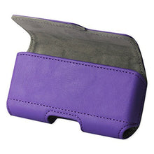 Load image into Gallery viewer, Golden Sheeps Pouch Compatible for Samsung S10 Plus/5G ,Note 9/8/5/4,S9 Plus, S8 Plus XXL Size Leather Belt Clip Pouch Cover Holster(Phone with with Bulky Case or Extended Battery case)-purple