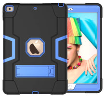 Load image into Gallery viewer, Golden Sheeps Compatible for iPad 7th Generation/iPad 10.2 Inch 2019 Impact Hybrid Drop Proof Armor Defender Full-Body Protection Case Convertible Built in Stand