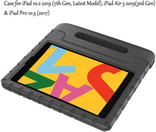 Load image into Gallery viewer, Golden Sheeps Kid Friendly Case Compatible for iPad 7th Gen 10.2 Inch 2019, iPad Air (2019),iPad Pro 10.5-inch Shockproof Ultra Light Weight Convertible Handle Stand Cover