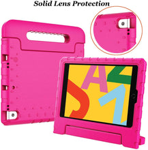 Load image into Gallery viewer, Golden Sheeps Kid Friendly Case Compatible for iPad 7th Gen 10.2 Inch 2019, iPad Air (2019),iPad Pro 10.5-inch Shockproof Ultra Light Weight Convertible Handle Stand Cover