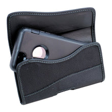 Load image into Gallery viewer, BNY-WIRELESS Compatible for Samsung S10 Plus/5G ,Note 9/8,S9 Plus, S8 Plus XXL Size Rugged Nylon Magnetic Closure Pouch Holster With Swivel Belt Clip(Phone with Bulky Case or Extended Battery case)