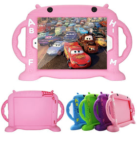 Golden Sheeps Kid Case Compatible for iPad Air 10.5" (3rd Gen) 2019 / iPad Pro 10.5 Inch 2017 A1701 A1709 Lovely Cartoon Shockproof Silicone Protective Convertible Handle Stand [BPA Free]-Pink