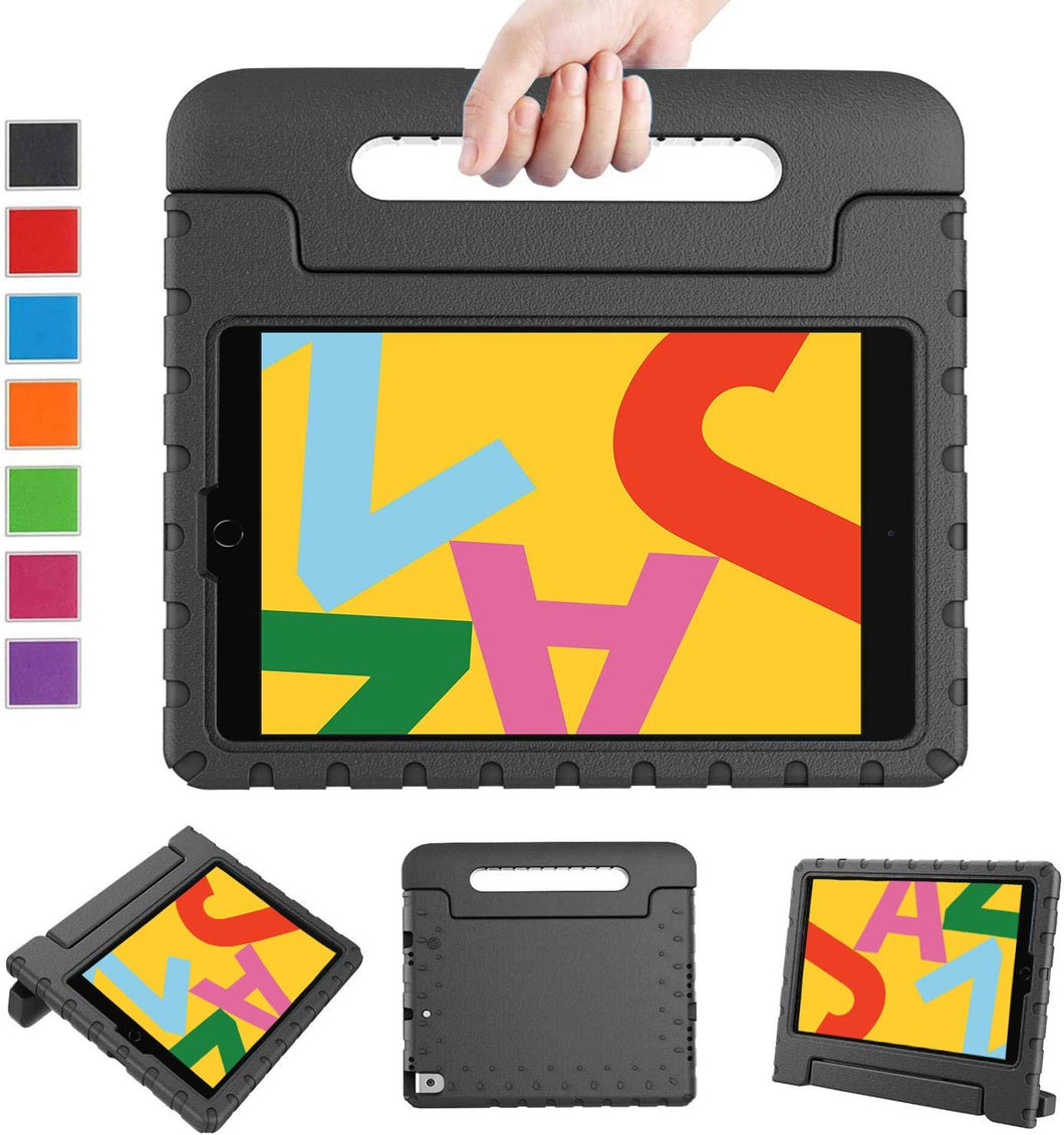 Golden Sheeps Kid Friendly Case Compatible for iPad 7th Gen 10.2 Inch 2019, iPad Air (2019),iPad Pro 10.5-inch Shockproof Ultra Light Weight Convertible Handle Stand Cover