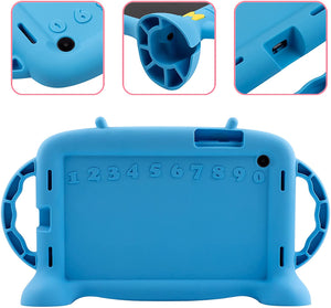 Golden Sheeps Kid Friendly Case Compatible for Samsung Galaxy Tab A8 10.5 Inch 2022 (SM-X200/SM-X205/SM-X207) Shockproof Ultra Light Weight Convertible Handle Stand Cover