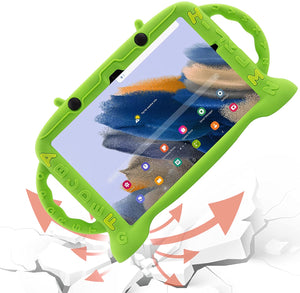 Golden Sheeps Kid Friendly Case Compatible for Samsung Galaxy Tab A8 10.5 Inch 2022 (SM-X200/SM-X205/SM-X207) Shockproof Ultra Light Weight Convertible Handle Stand Cover