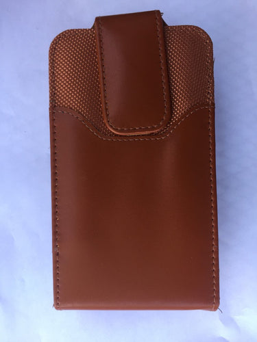 Golden Sheeps Pouch Compatible for Samsung S10 S9 S8 S7,S6, S6 Edge, J3,A5 XXL Size Vertical Leather Belt Clip Holster Cover (phone with Large Thick / battery / heavy duty Case On)-Brown