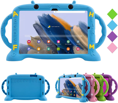 Golden Sheeps Kid Friendly Case Compatible for Samsung Galaxy Tab A8 10.5 Inch 2022 (SM-X200/SM-X205/SM-X207) Shockproof Ultra Light Weight Convertible Handle Stand Cover