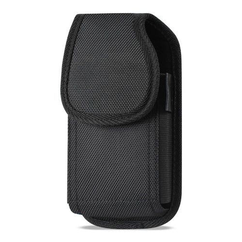 Golden Sheeps Pouch Compatible for Samsung S10 Plus/5G ,Note 9/8,S9 Plus, S8 Plus XXL Size Vertical Nylon Belt Clip Pouch Cover Holster(Phone with with Bulky Case or Extended Battery case)